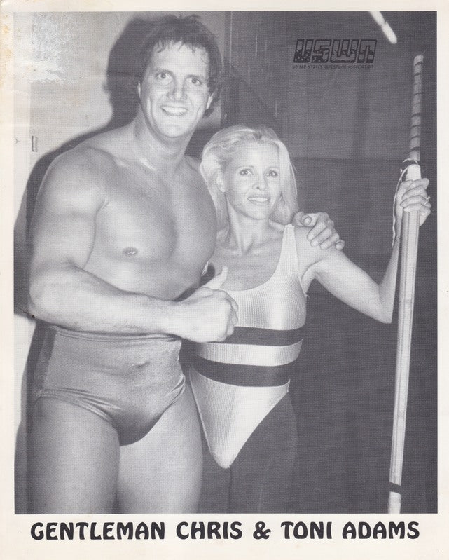 1990 USWA Gentleman Chris Toni Adams Promo Photo PWcatalog