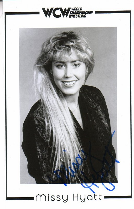 WCW Missy Hyatt (signed) 5x8 