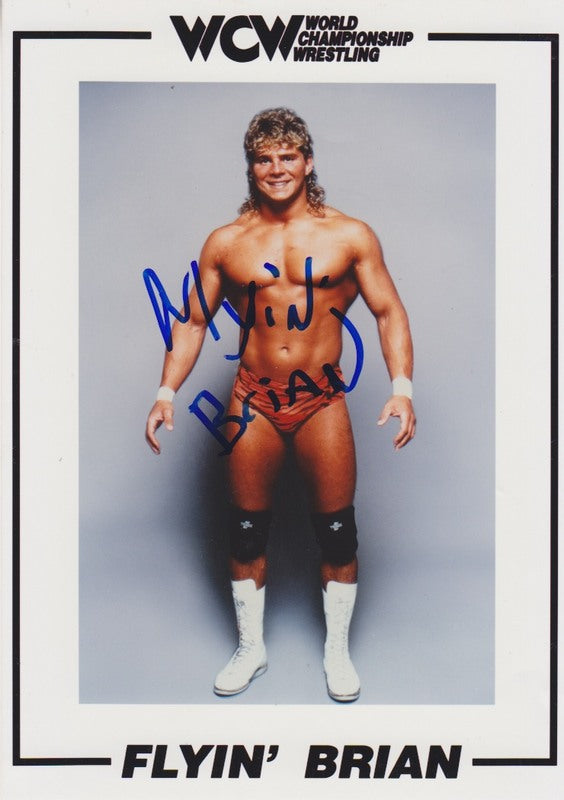 WCW Flyin' Brian Pillman (Signed) 5x7