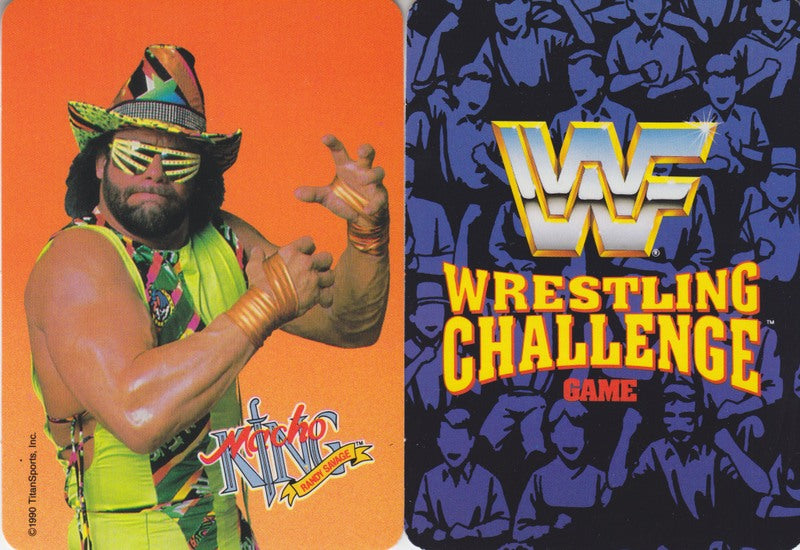 1991 Milton Bradley WWF Wrestling Challenge Board Game Card Set (9) approx 2017 value:$15 PW Catalog