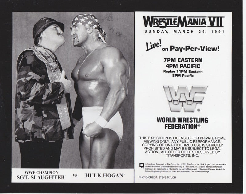 WWF-Promo-Photos1991-Wrestlemania-7-Hulk-Hogan-vs.-Sgt.-Slaughter-