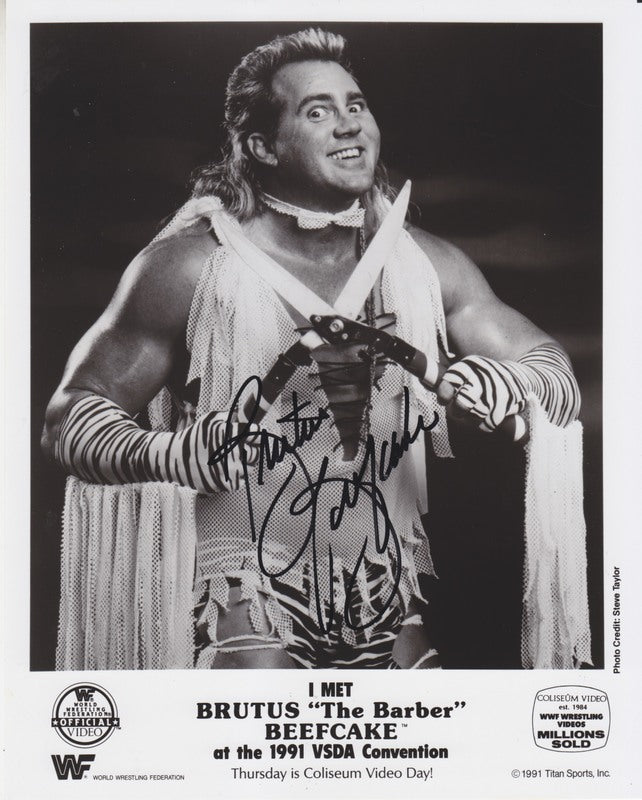 1991 Brutus Beekcake (signed) Coliseum Video PWcatalog