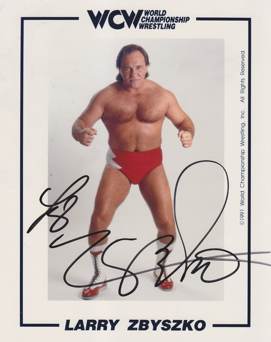 WCW Larry Zbyszko (signed) 