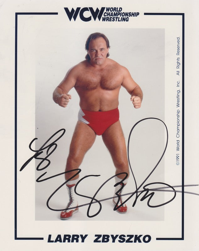 WCW Larry Zbyszko (signed) PW Catalog