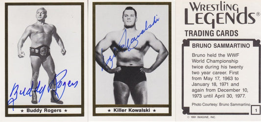 1991 Imagine Inc. Wrestling Legends Deluxe Set (60+8 Autographs) Nm Approx 2017 value:$600
