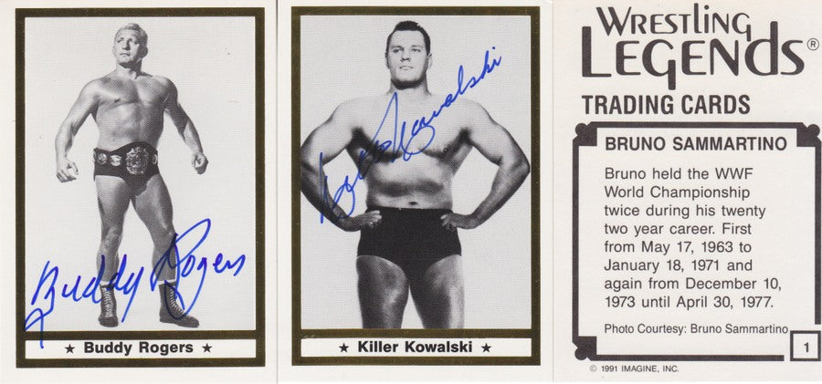 1991 Imagine Inc. Wrestling Legends Deluxe Set (60+8 Autographs) Nm approx 2017 value:$600 PW Catalog