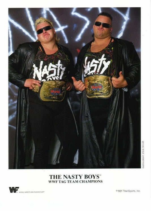 WWF-Promo-Photos1991-WWF-TAG-TEAM-CHAMPIONS-Nasty-Boys-color-