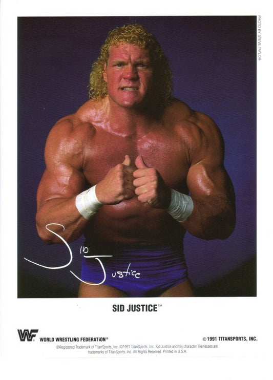 WWF-Promo-Photos1991-Sid-Justice-color-pre-printed-autograph-