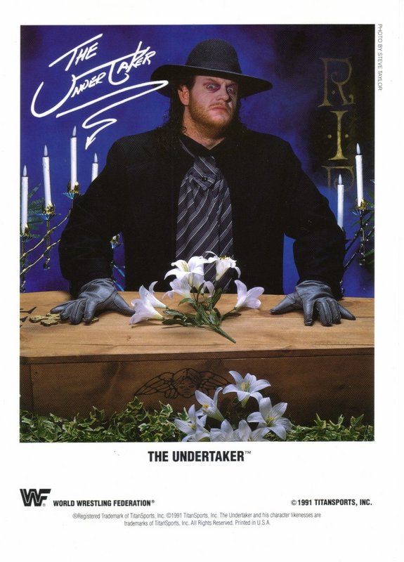 1991 The Undertaker (facsimile auto) color PWcatalog