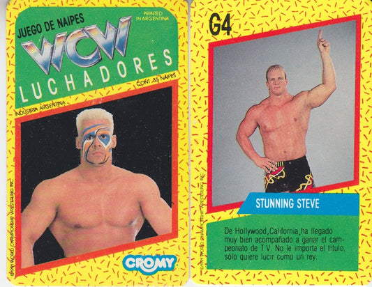 1991 Cromy (Argentina) WCW Luchadores Card Game Set (36) Nm a