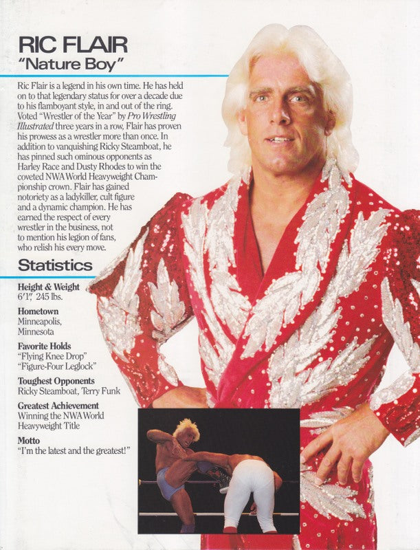 WCW Ric Flair 8.5x11 PW Catalog