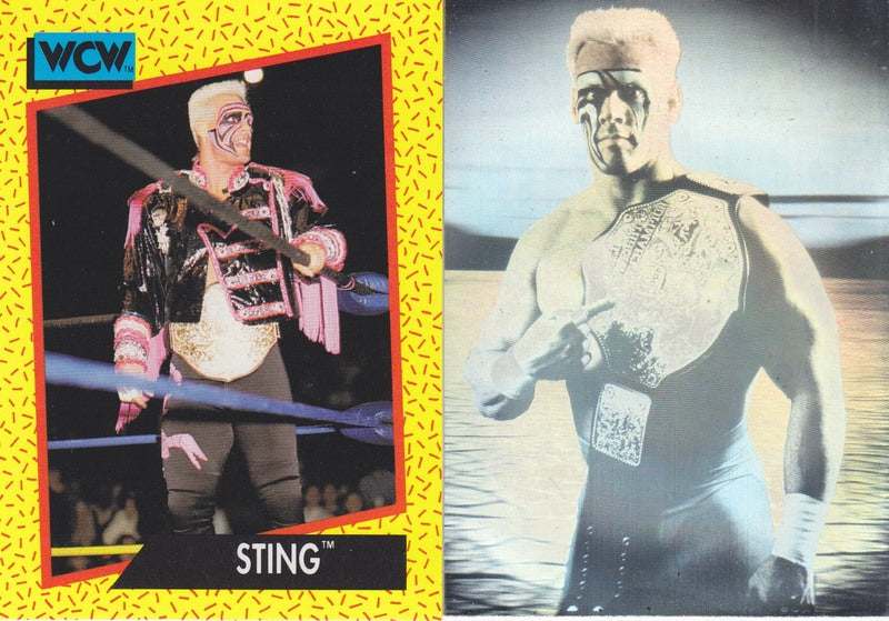 1991 Impel WCW Premiere Edition Set (162+Sting Hologram) Nm approx 2017 value:$30