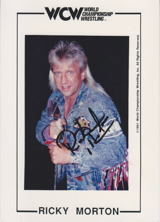 WCW Ricky Morton (signed) 5x7 