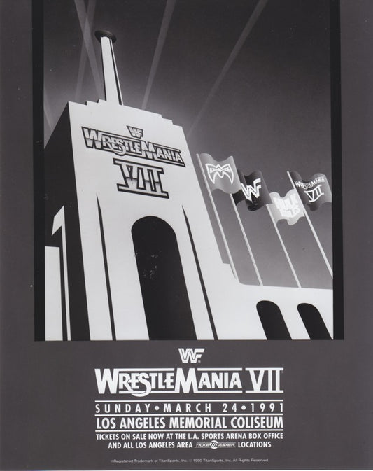 1990(1991) WM 7 Rare Los Angeles Venue Promo