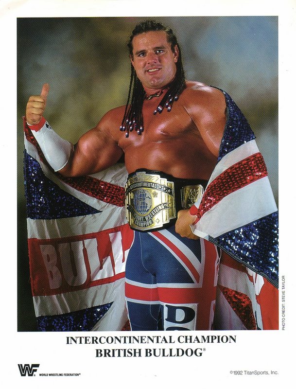 1992 WWF IC CHAMPION British Bulldog color PWcatalog