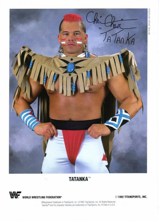 WWF-Promo-Photos1992-Tatanka-color-facsimile-autograph-