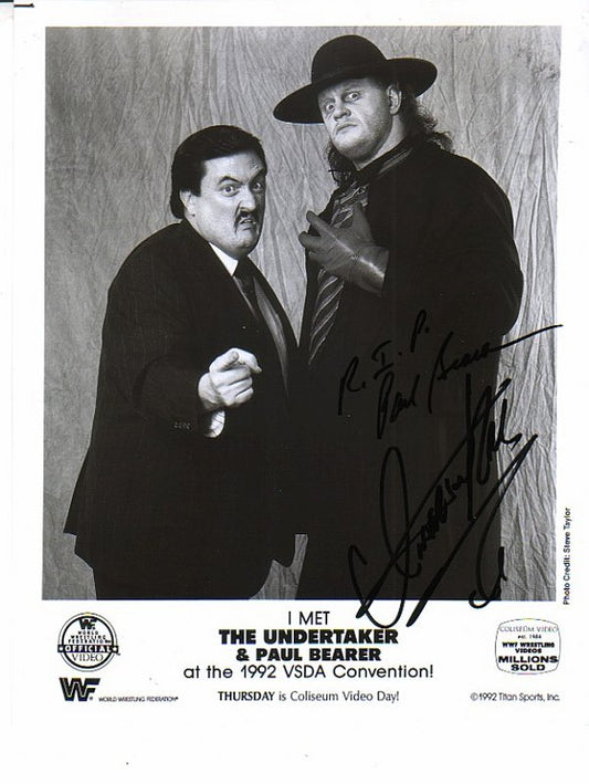1992 Undertaker Paul Bearer (Signed) Colisuem Video