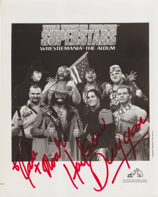 WWF-Promo-Photos1993-RCA-Wrestlemania:-The-Album-promo-8x10-signed-by-Duggan-