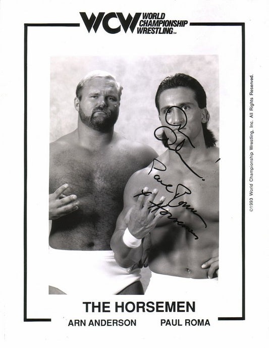 WCW Horsemen Anderson & Roma (signed) 