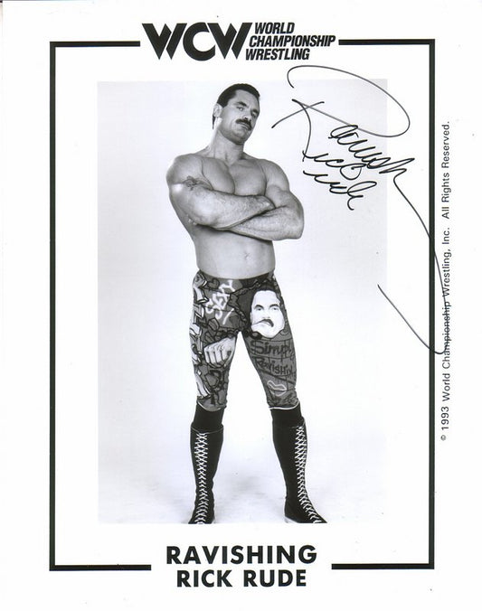 WCW Ravishing Rick Rude (signed) 