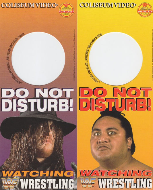 1994 Coliseum Video WWF Door Hangers Set