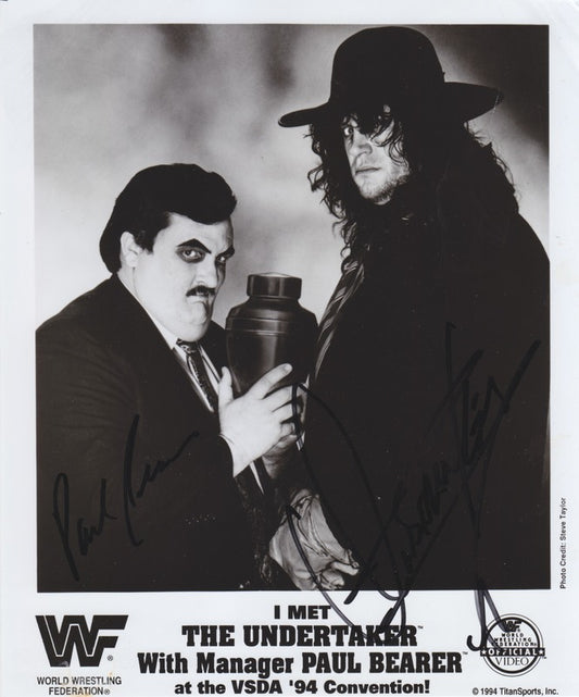 1994 Undertaker w/ Paul Bearer (Signed) Coliseum Video