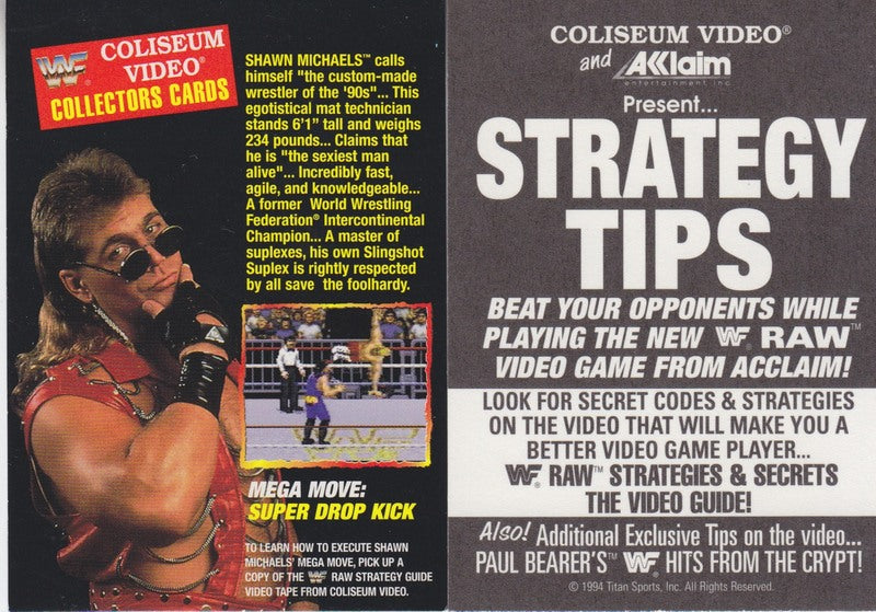 1994 Coliseum Video WWF Akklaim Strategy Tips Set (4) Nm approx 2017 value:$5 PW Catalog