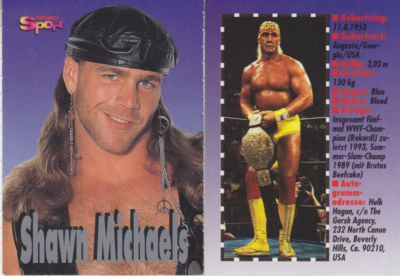 1995 Bravo Sports Mag. Wrestling Trading Cards Set (9) Nm (Germany) approx 2017 value:$100 PW Catalog