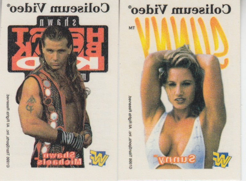 1996 Coliseum Video WWF Temporary Tatoos Set (5) Nm approx 2017 value:$5