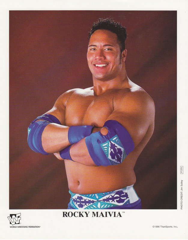 1996 Rocky Maivia P379 (debut promo) color PW Catalog