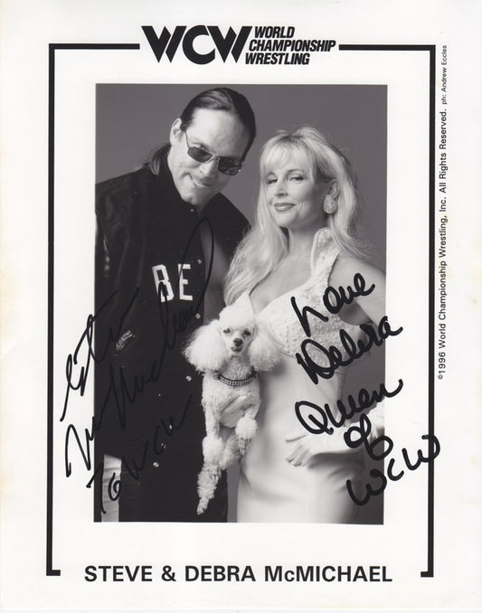 WCW Steve & Debra McMichael (signed) 