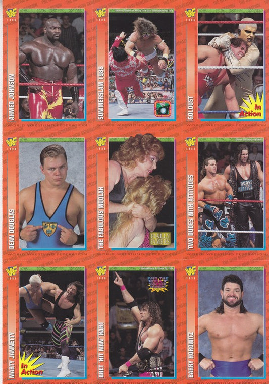 1996-98 WWF Magazine WWF Trading Card Series 2 (192 Cards on 29 uncut Sheets) Nm approx 2017 value:$150