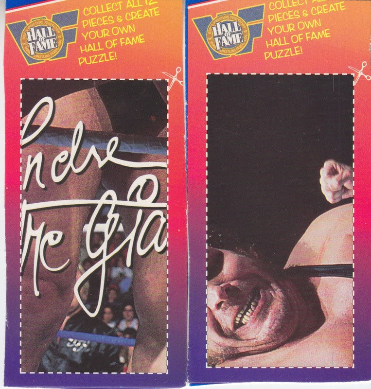 1997 Good Humor WWF Ice Cream Cut-out Cards (10 of 12) Ex approx 2017 value:$30 PW Catalog