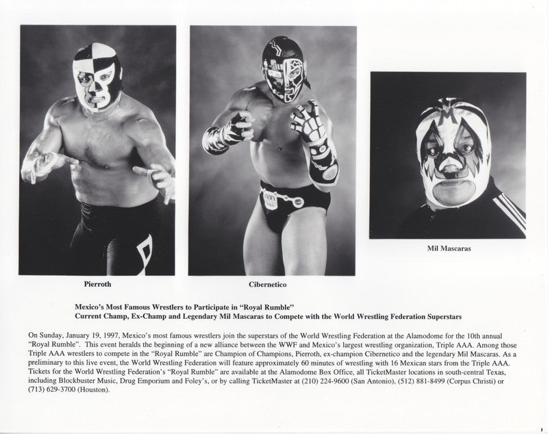 1997 Royal Rumble 8x10 promo PWcatalog
