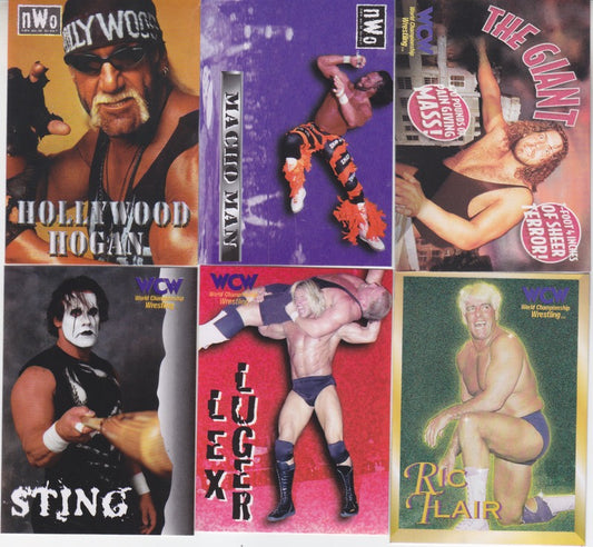 1997 WCW/NWO Pin Cards Set (6) NM Approx 2017 value:$100