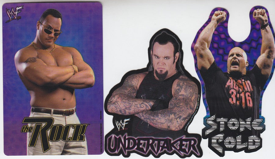 1998-2003 Vending WWF Stickers (117 Different) Nm approx 2017 value:$500 (need 3 2002 inc. Hulk) PW Catalog