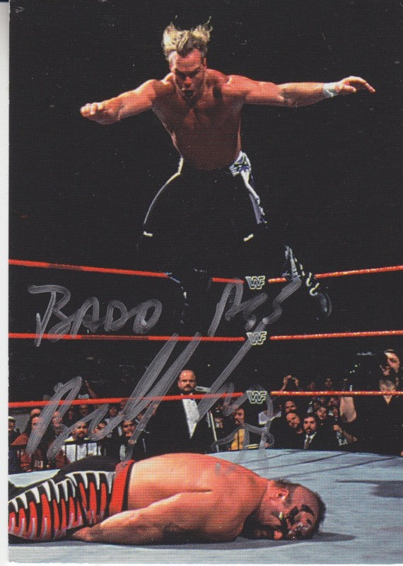 1998 Comic Images WWF Superstarz Bad Ass Bill Gunn Autograph 2017 approx value:$25