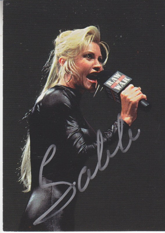 1998 Comic Images WWF Superstarz Sable Autograph 2017 approx value:$50 PW Catalog