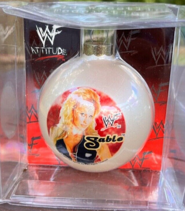 WWF Sable Christmas Ornament 1999 Pwcatalog