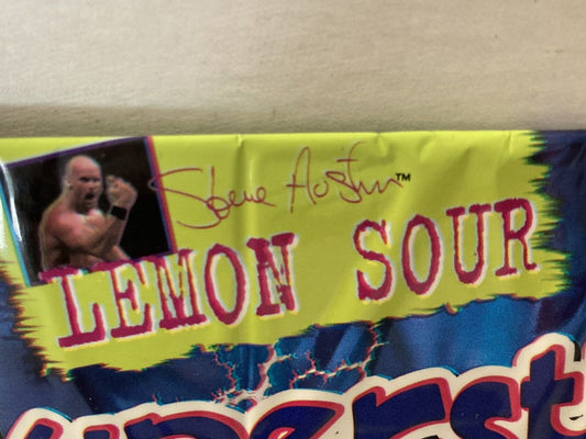WWF Steve Austin Superstick 1999 Bubble Gum Lemon Sour - image 2