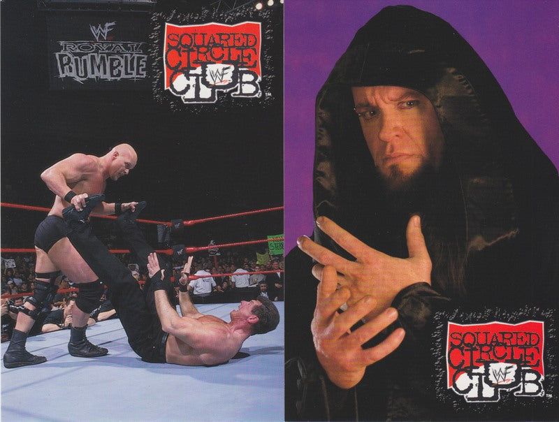 1999 Titan Sports WWF Squared Circle Postcard Set (7) Nm approx 2017 value:$25 PW Catalog
