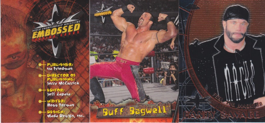 1999 Topps WCW Embossed Trading Cards Set (72+6 Chrome,2 Promos) Nm approx 2017 value:$25 PW Catalog