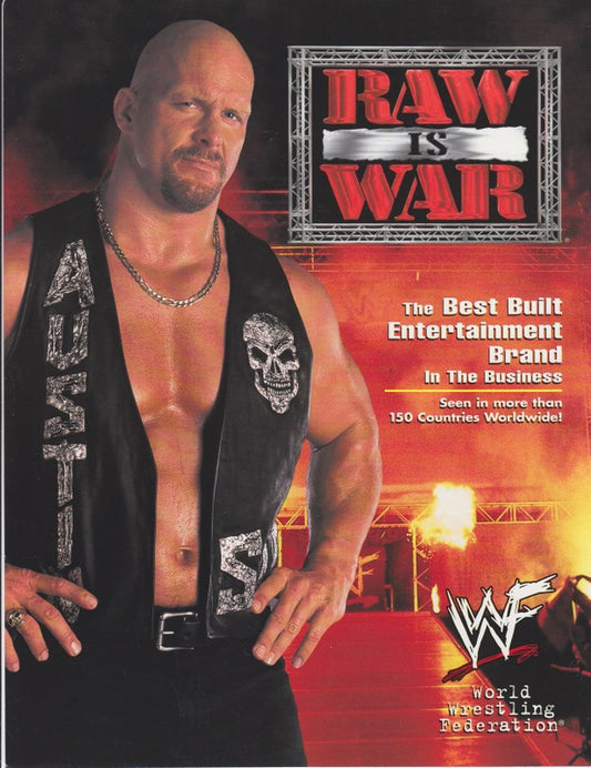 1999 WWF TV Promotional Raw is War 8.5x11 PW Catalog