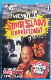 WCW SOUR-SLAM #1 Goldberg, Hulk Hogan & Sting 1999 Amurol Bubble Gum PWcatalog