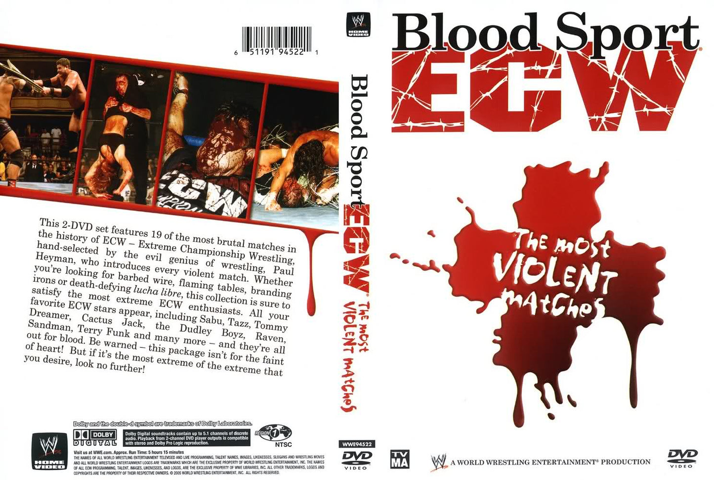ecw blood sport the most violent matches DVDs & Videos Pwcatalog
