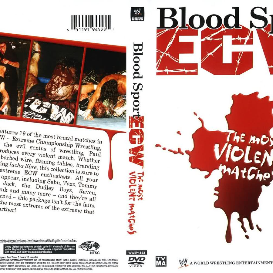 ecw blood sport the most violent matches DVDs & Videos Pwcatalog