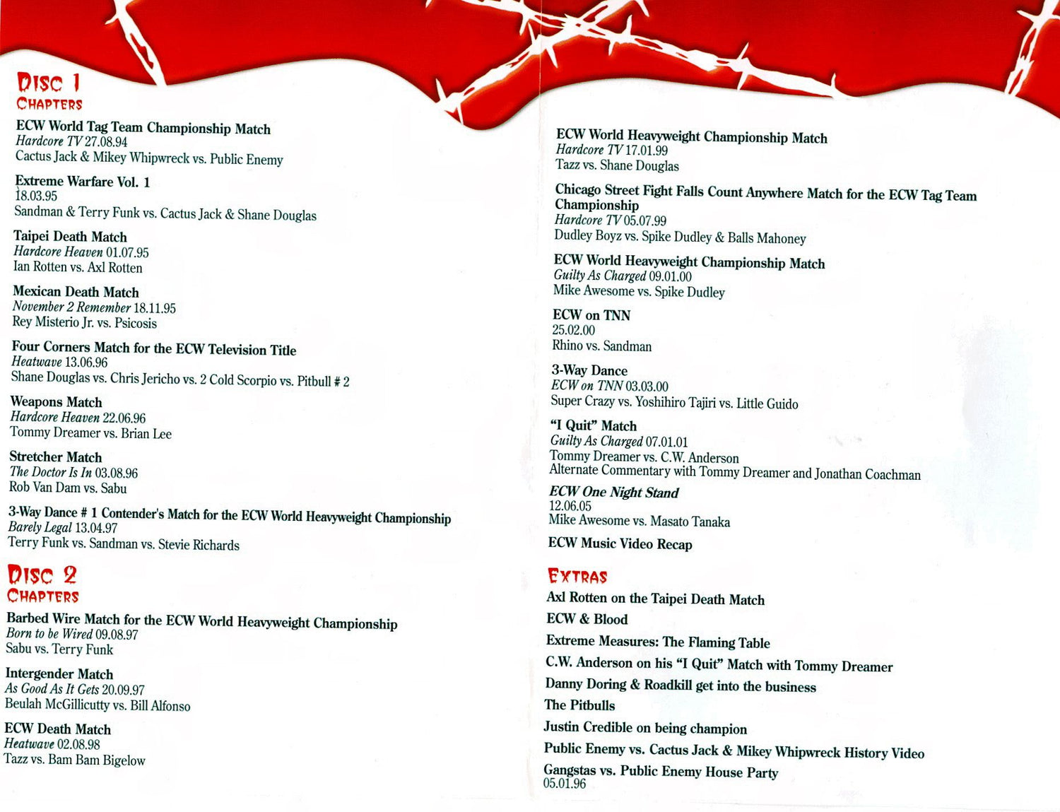ecw blood sport the most violent matches DVDs & Videos Pwcatalog