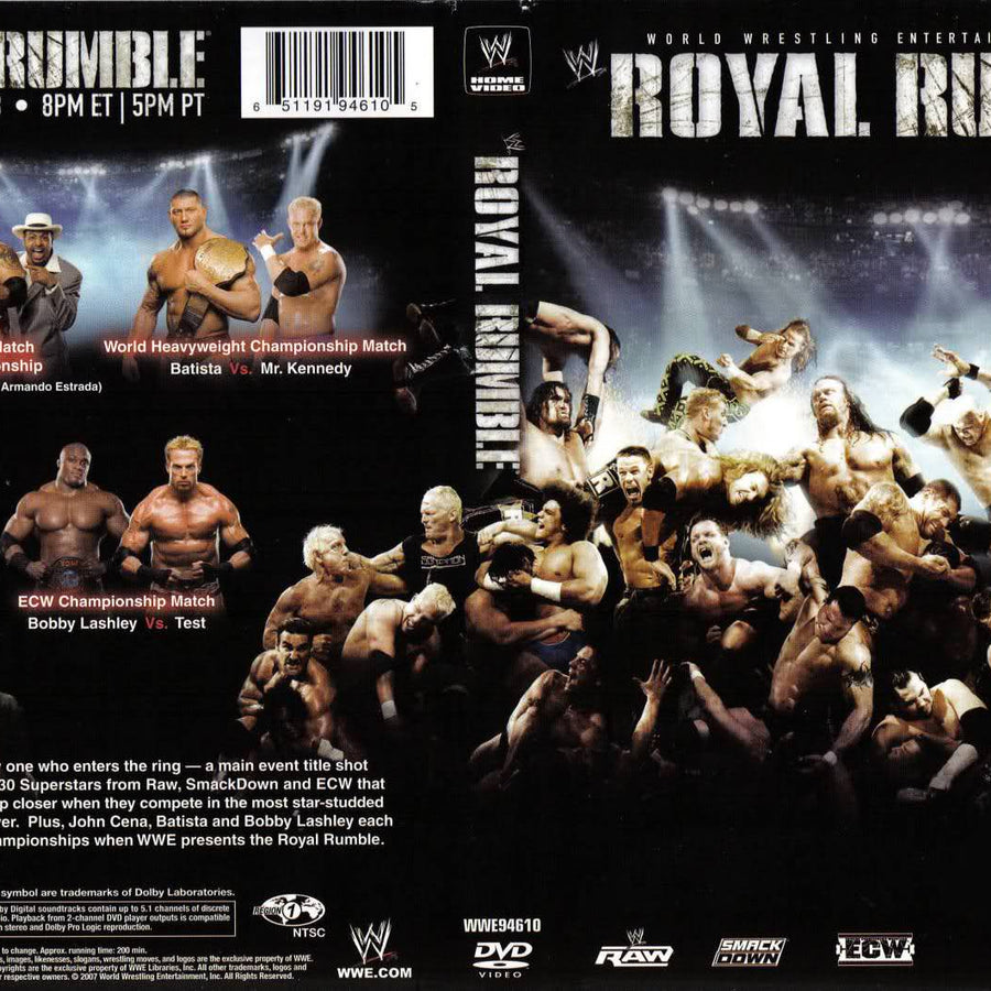 Royal Rumble 2007 DVDs & Videos Pwcatalog