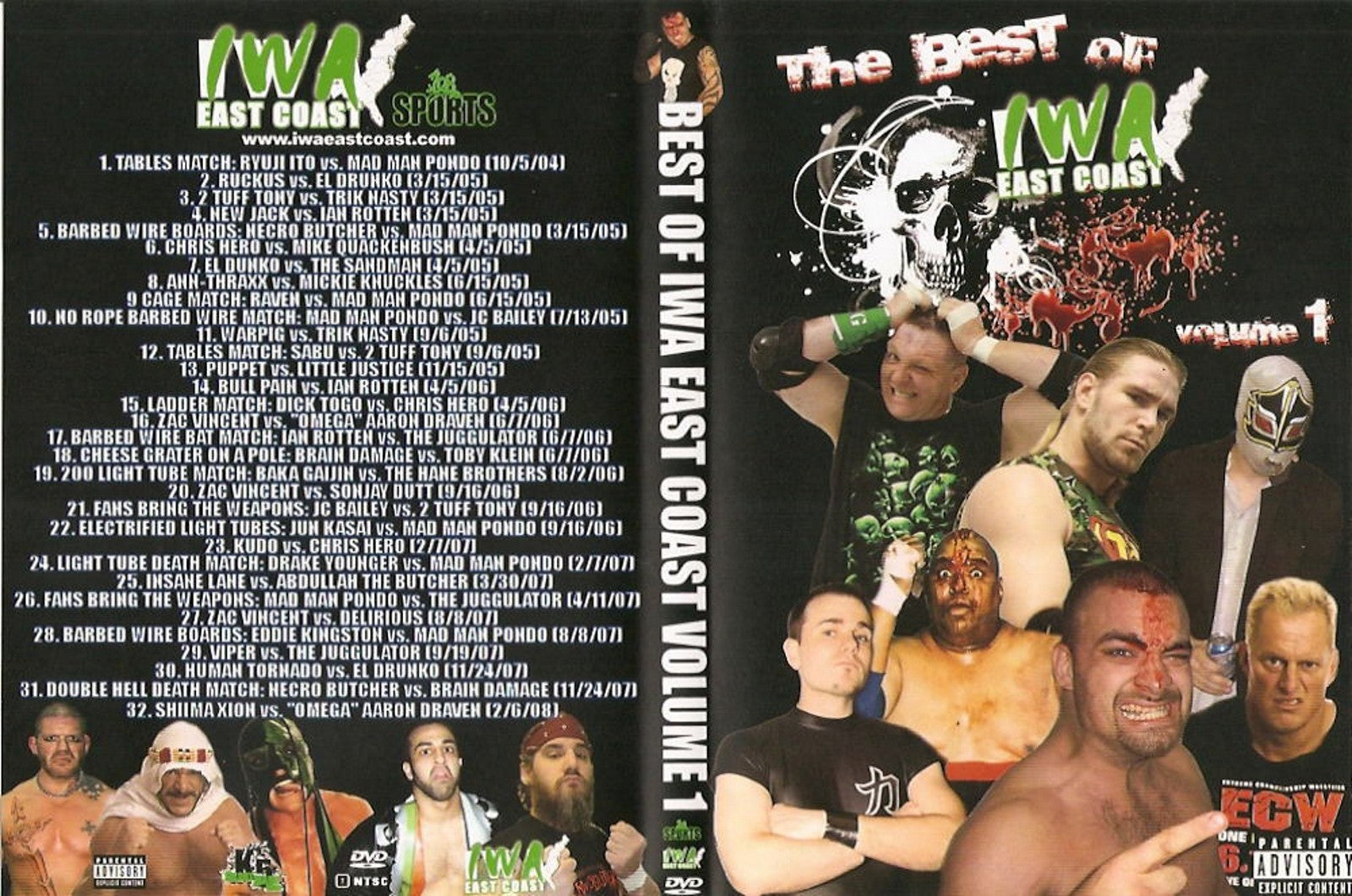 the best of iwa east coast volume 1 PW Catalog