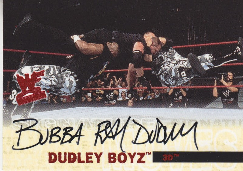 2001 Fleer Wrestlemania Bubba Dudley Autograph 2017 approx value:$25 PW Catalog